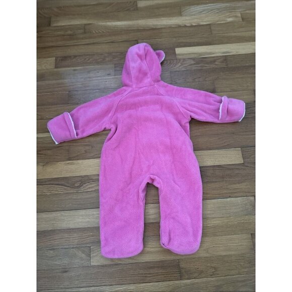 Columbia Pink Western Barlow Bunting Zip Hood Coverall Baby Girls 12M - Picture 6 of 6